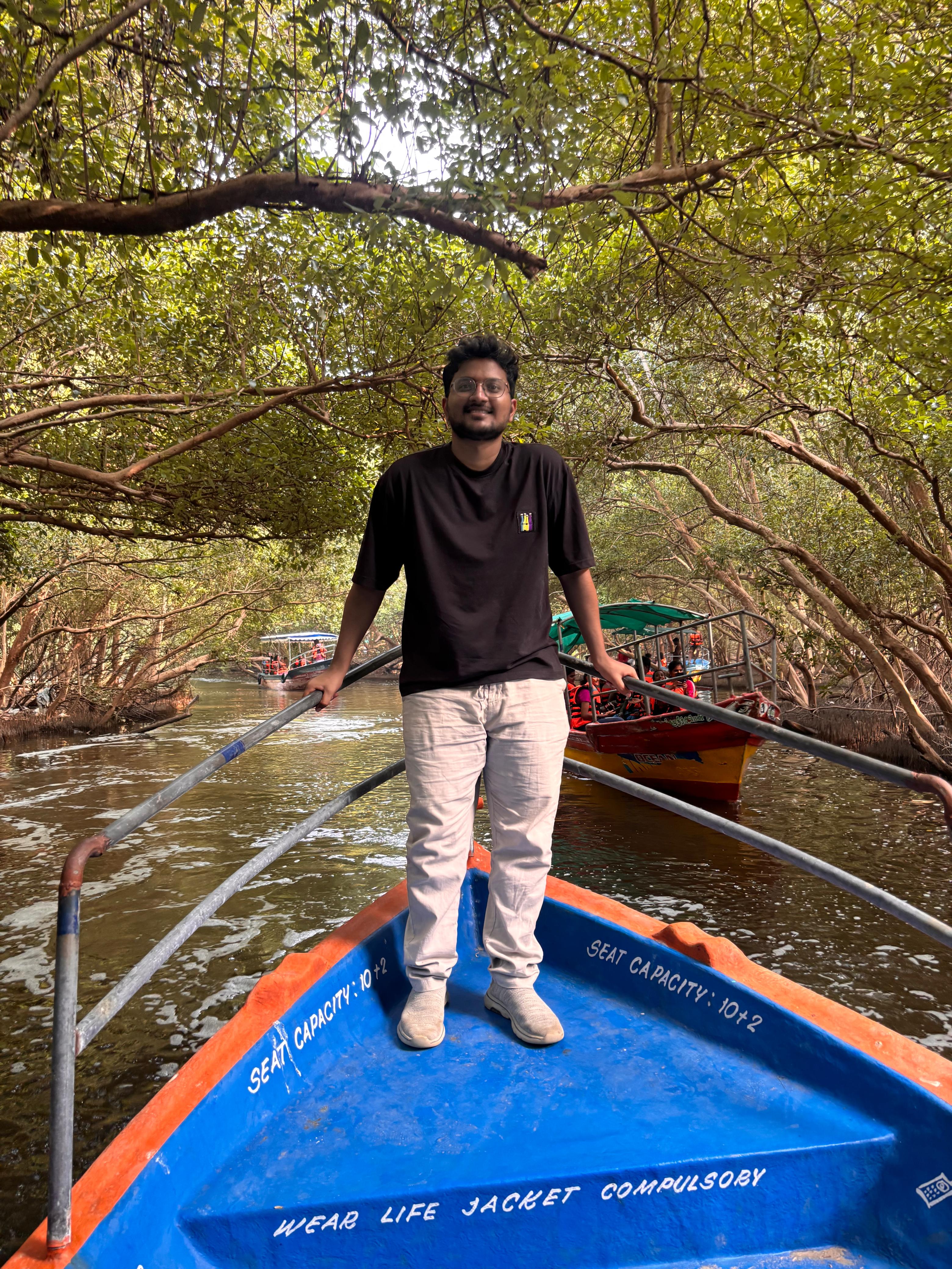 Praveen Kumar exploring a local destination